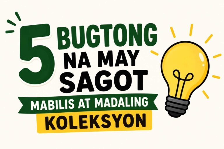 5 Bugtong Na May Sagot: Mabilis at Madaling Koleksyon