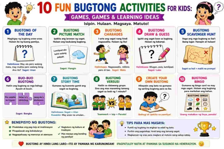 Bugtong Activities for Kids