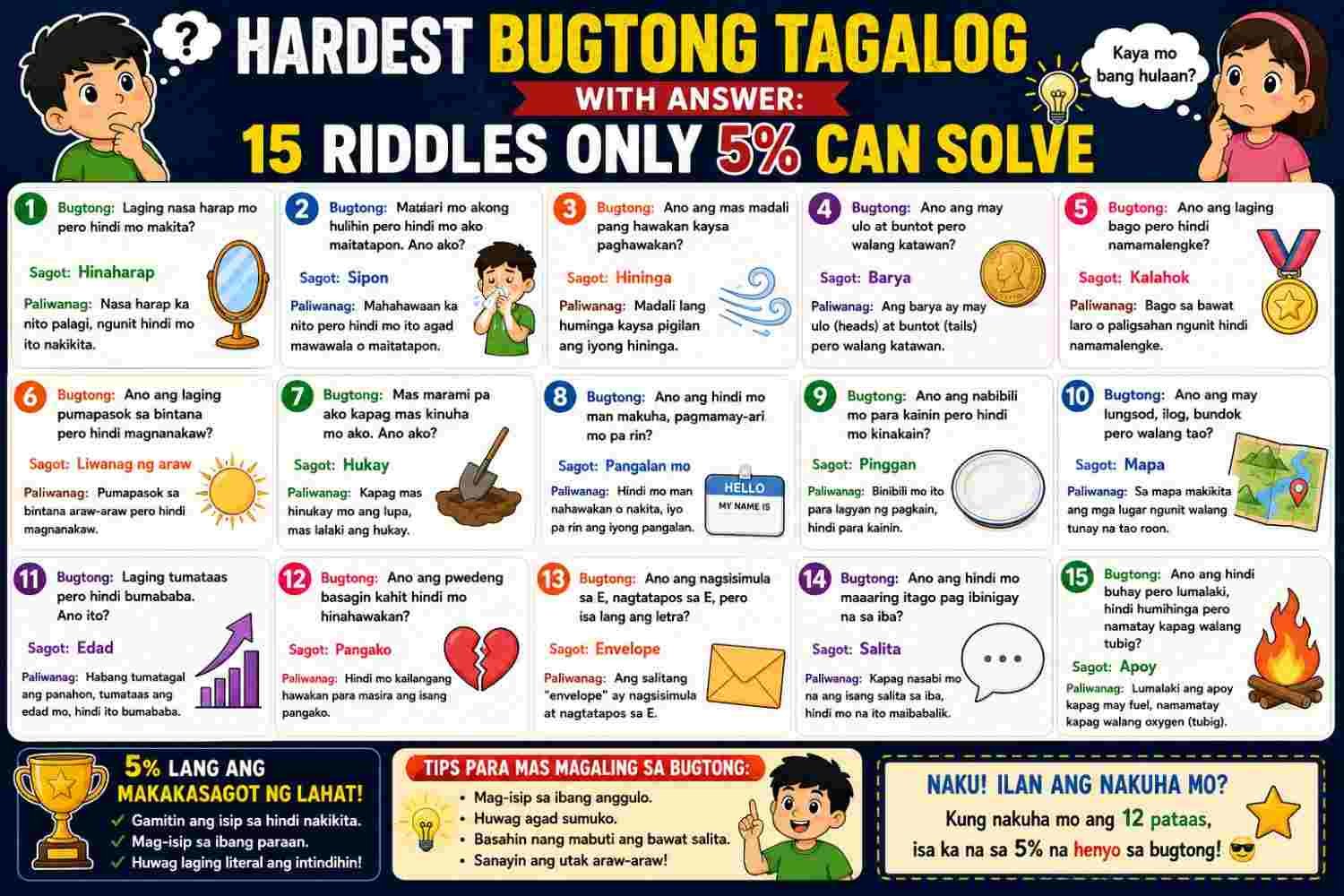Hardest Bugtong Tagalog With Answer