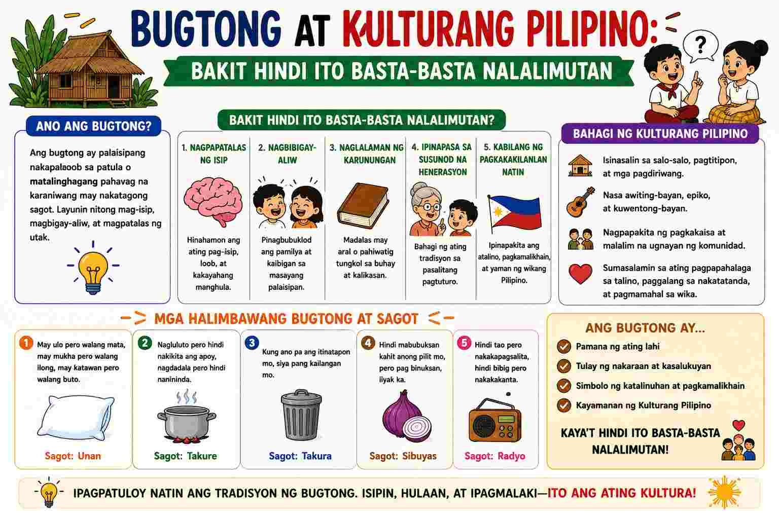 Bugtong at Kulturang Pilipino: Bakit Hindi Ito Basta-Basta Nalalimutan