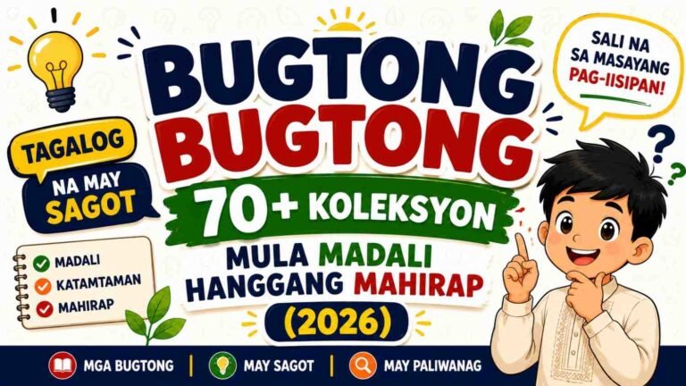 Bugtong Bugtong Tagalog
